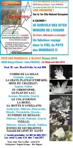P. 2 MINERAUX SURVOLS FETE MINERAUX & BIJOUX OISANS 2016